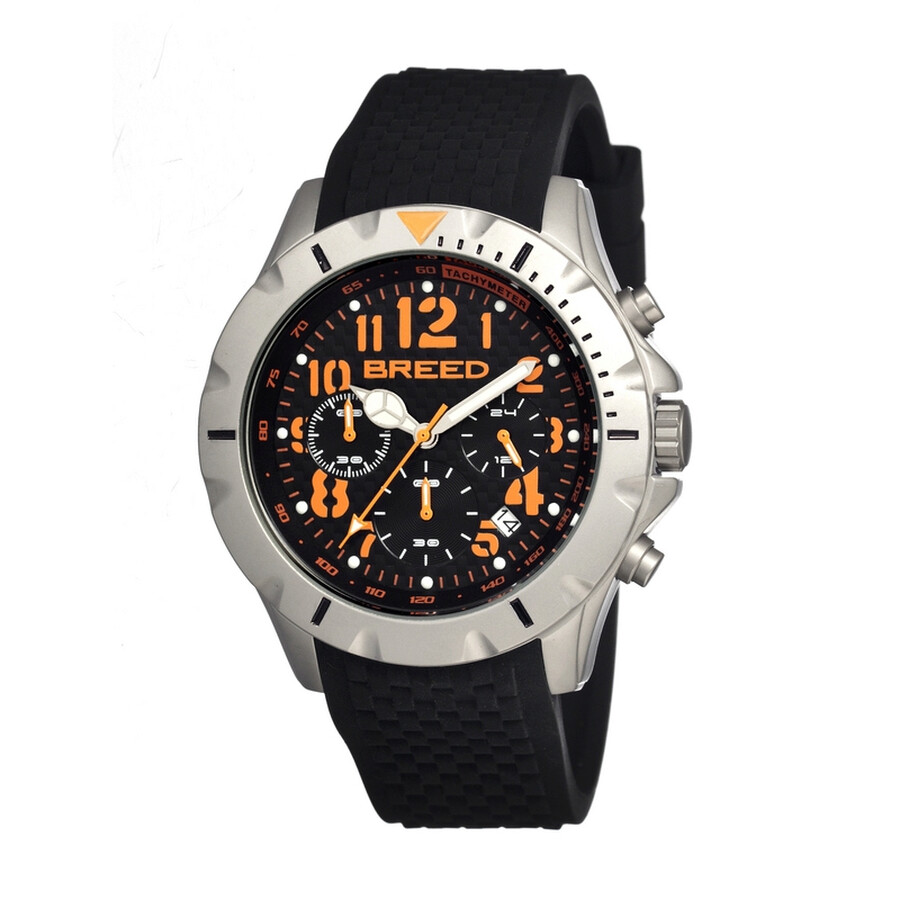 Breed Sergeant Black Dial Black Silicone Strap Men's Watch 3603 Breed