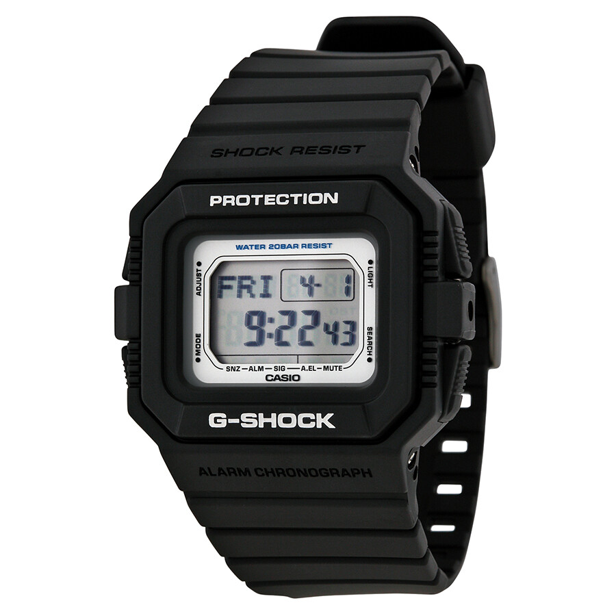 Casio Classic G Shock Black Resin Mens Watch Dwd5500 1cr G Shock Casio Watches Jomashop