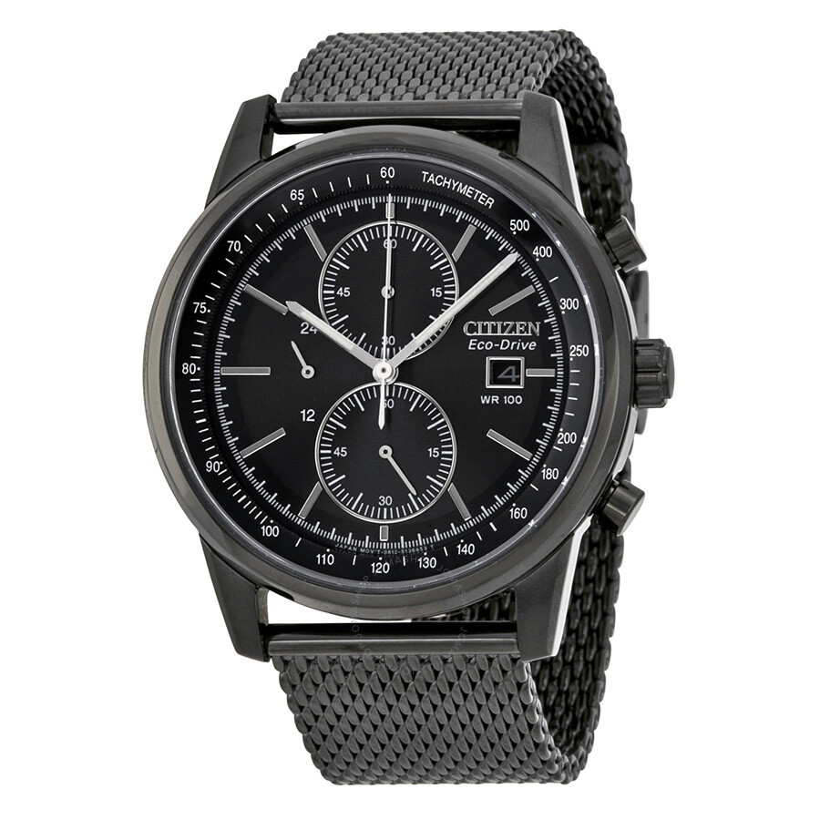 black citizen eco drive mens watch