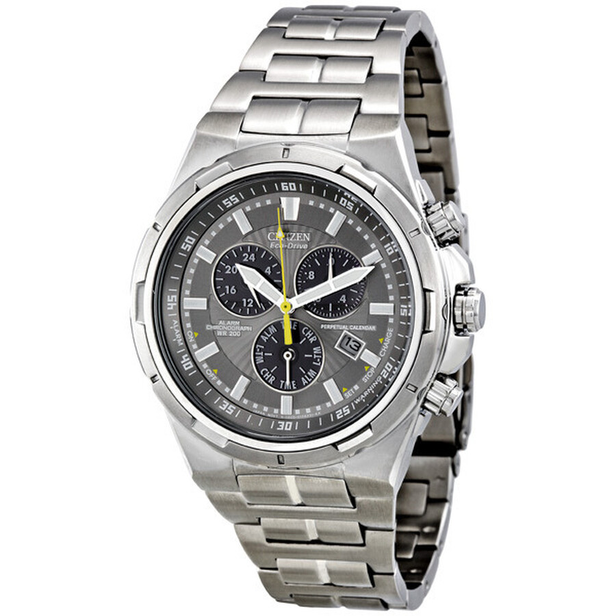 Citizen Eco Drive Perpetual Calendar Alarm Chronograph Men s Watch 