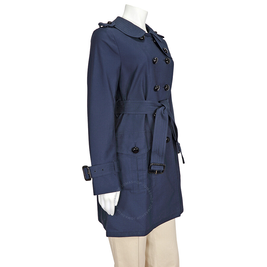 Prada Size 6 Rose Pink Silk Blend Taffeta Portrait Collar Burberry London Red Polyurethane Backworth Trench Coat Size 6
