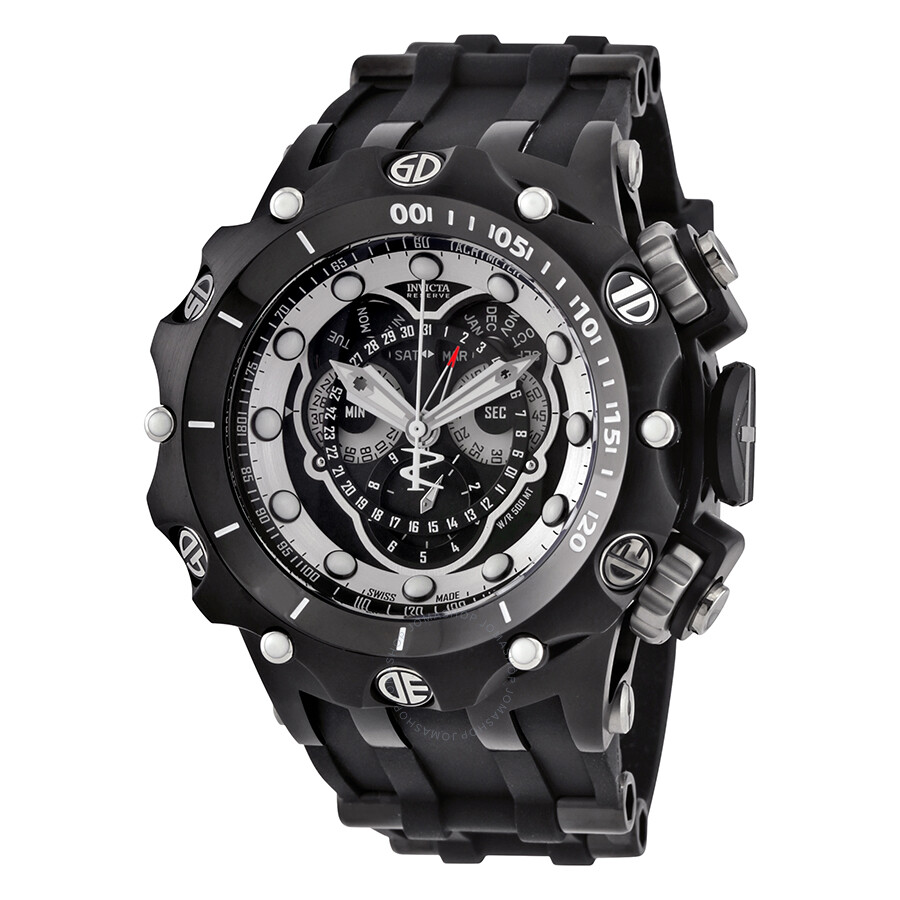 Invicta Venom Chronograph Black And Silver Black invicta venom chronograph black and silver black