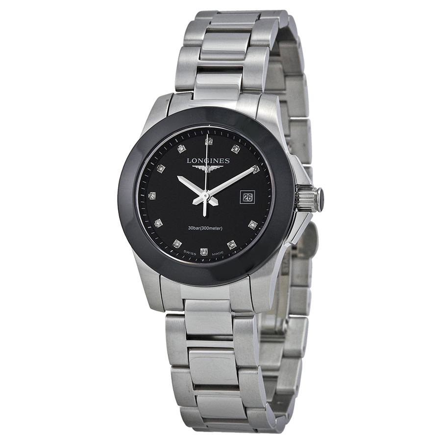 longines black ceramic