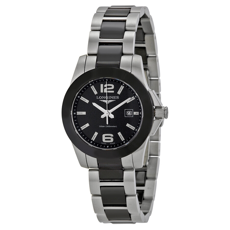 longines conquest automatic white dial