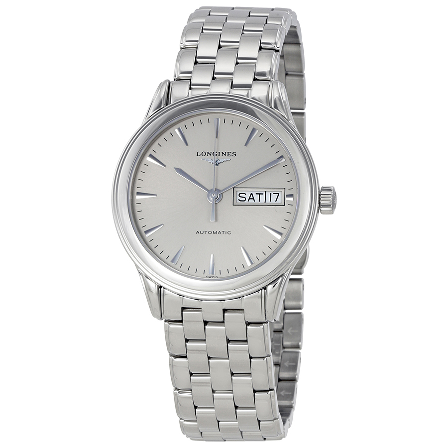 Longines Flagship Automatic Day Date Silver Dial Stainless Steel Band longines-flagship-automatic-day-date-silver-dial-stainless-steel-band