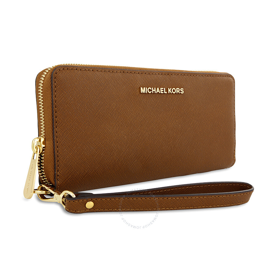 Michael Kors Jet Set Travel Leather Continental Wallet - Luggage - Jet Set - Michael Kors ...