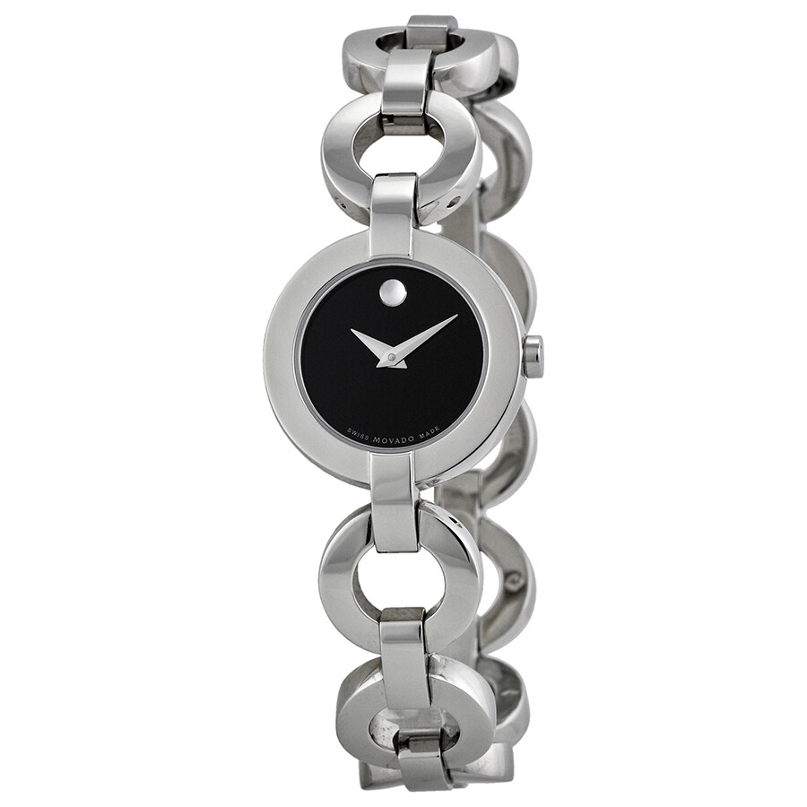 Movado Ladies Bela Moda Stainless Steel Bracelet Watch 0606260 Bela