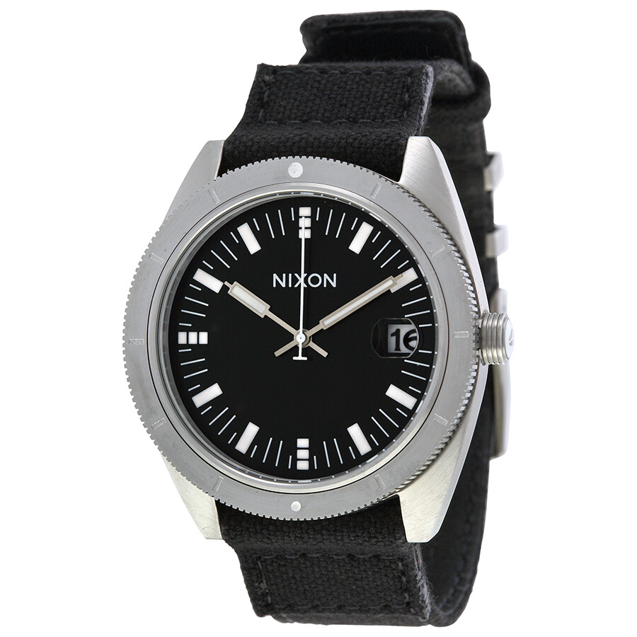 Nixon Rover Black Dial Black Nylon Canvas Men's Watch A355000 Nixon