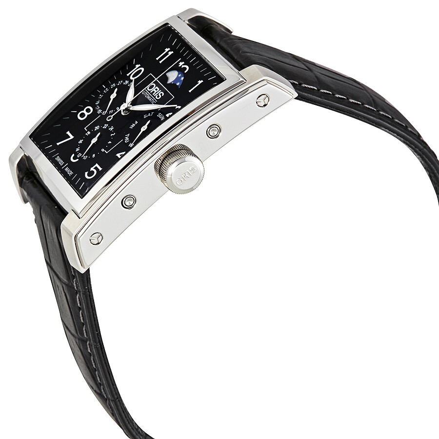 Oris Rectangular Black Dial Automatic Men's Watch 58276584034LS