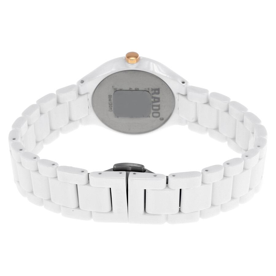 Rado Thinline Jubile White Ceramic Ladies Watch R27958702 True Rado Watches