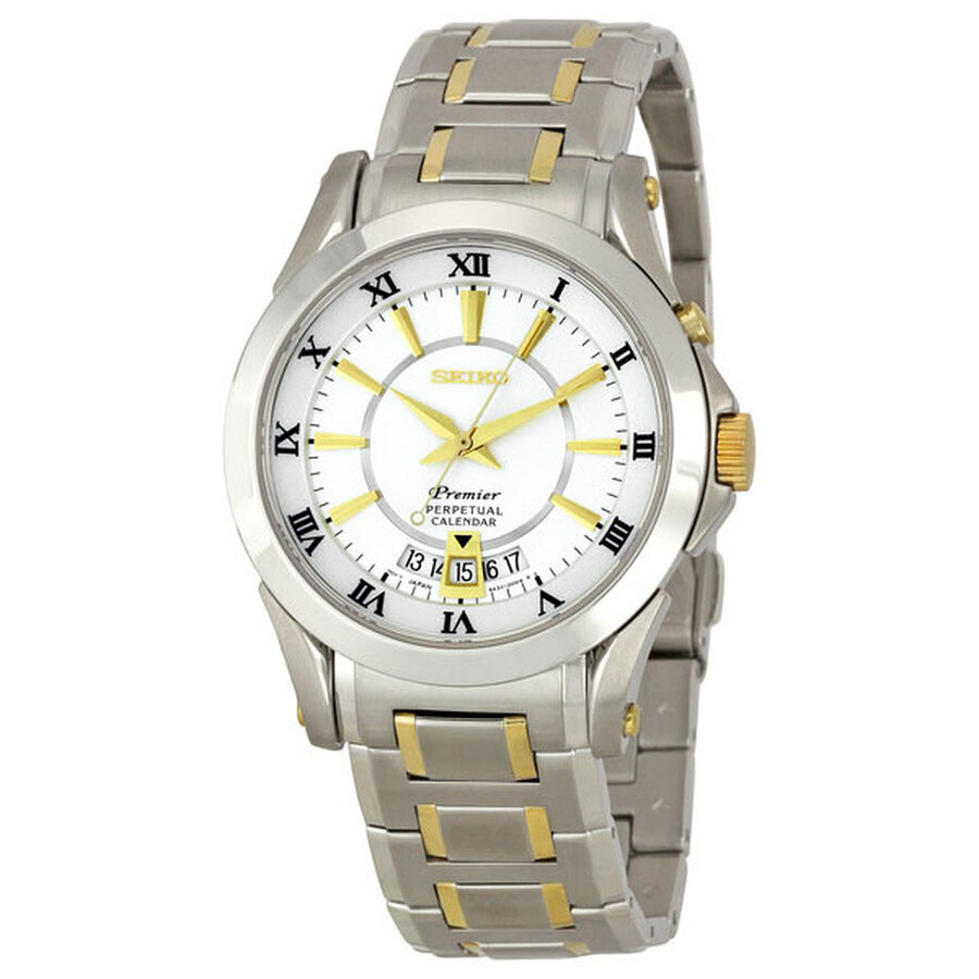 Seiko Premier Perpetual Calendar Men s Watch SNQ116 Premier Seiko 