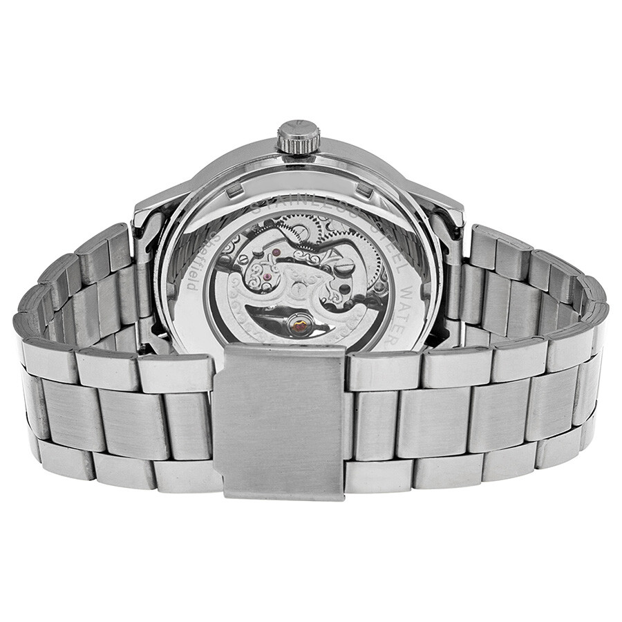 Sheffield Automatic Skeleton Dial Stainless Steel Men's Watch 72086