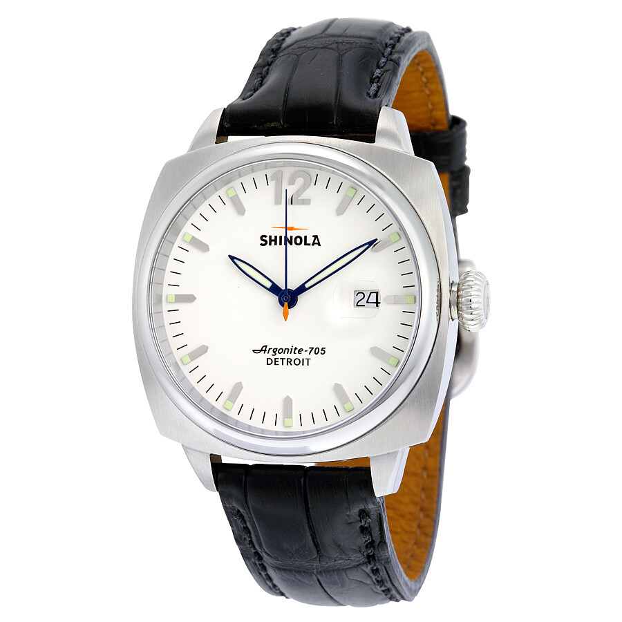 Shinola The Brakeman White Dial Leather Men