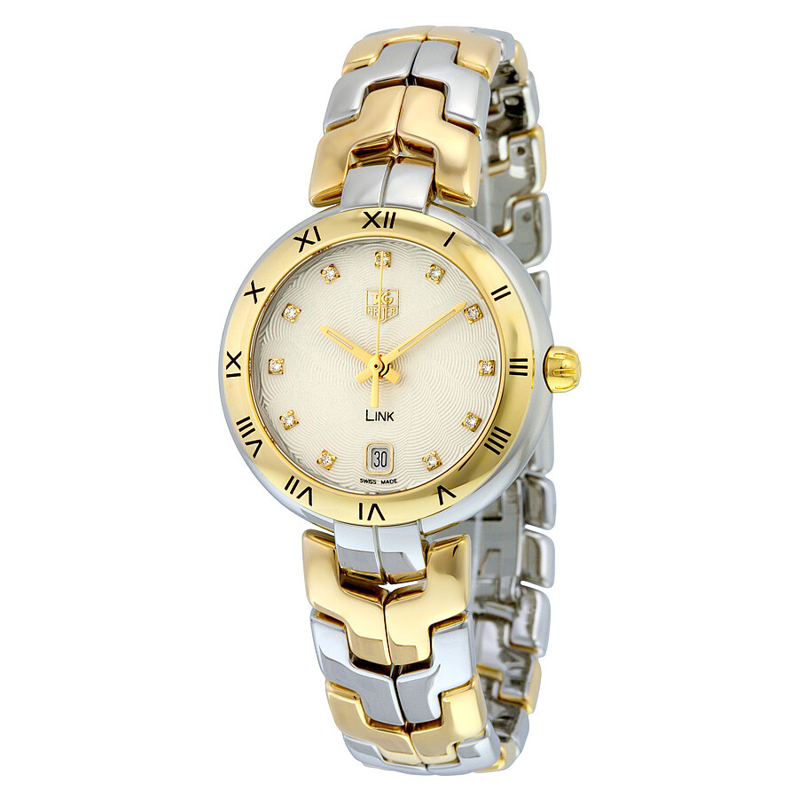 Tag Heuer Link Silver Dial Steel and Gold Bracelet Ladies Watch WAT1352