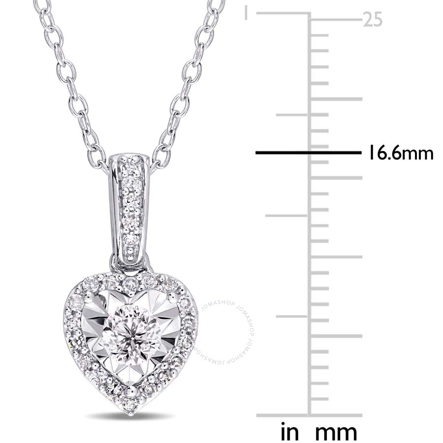Jewelry Pilot Sterling Silver Heart Pendant 18 Cable Chain Lobster Claw Closure