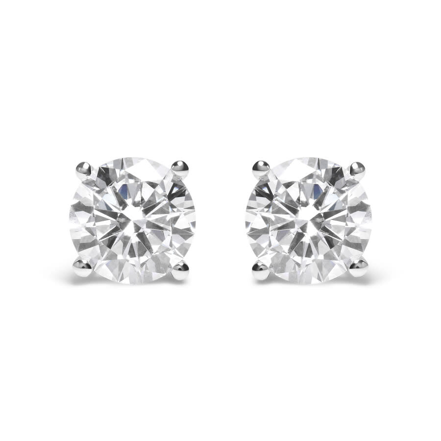 Haus Of Brilliance 14k White Gold 4.00 Cttw Round Brilliant-cut Lab-grown Diamond Classic 4-prong St In White