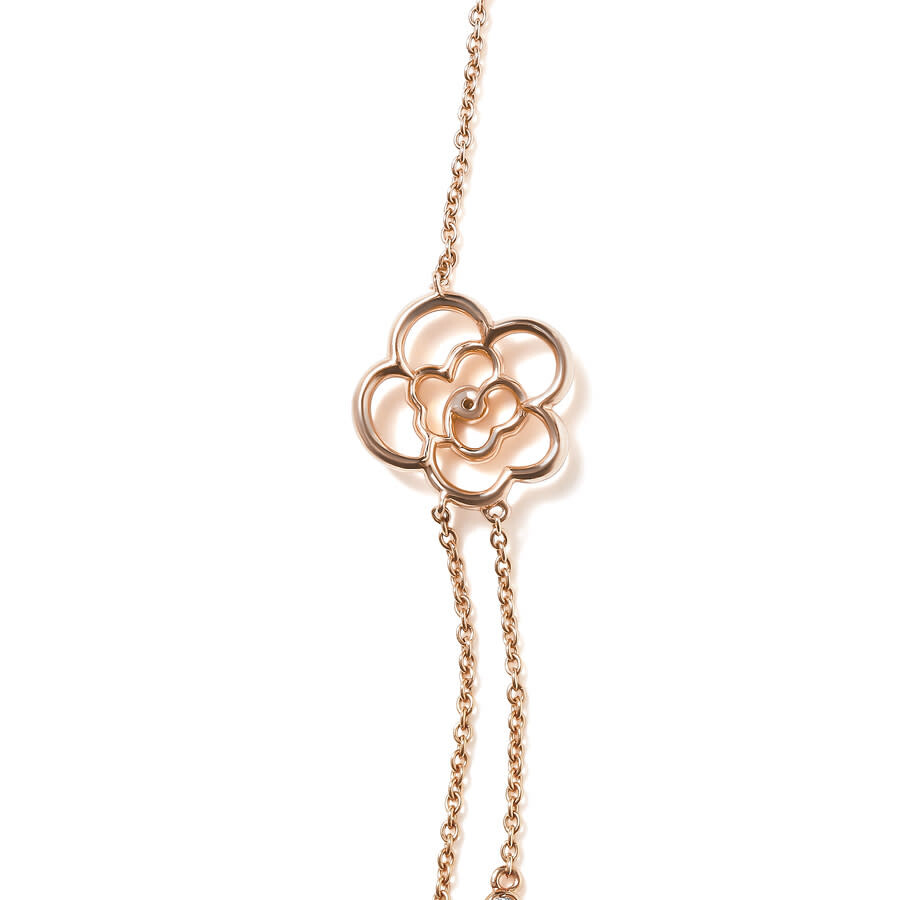 Haus Of Brilliance 18k Rose Gold 1/2 Cttw Diamond And Freshwater Pearl Double Strand Station Necklace - Adjustable Up T In Pink