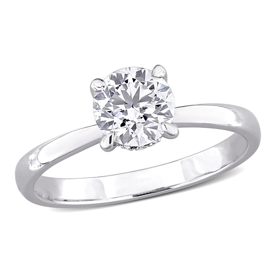 Created Forever 1ct Tw Lab-grown Diamond Solitaire Engagement Ring In 14k White Gold In White