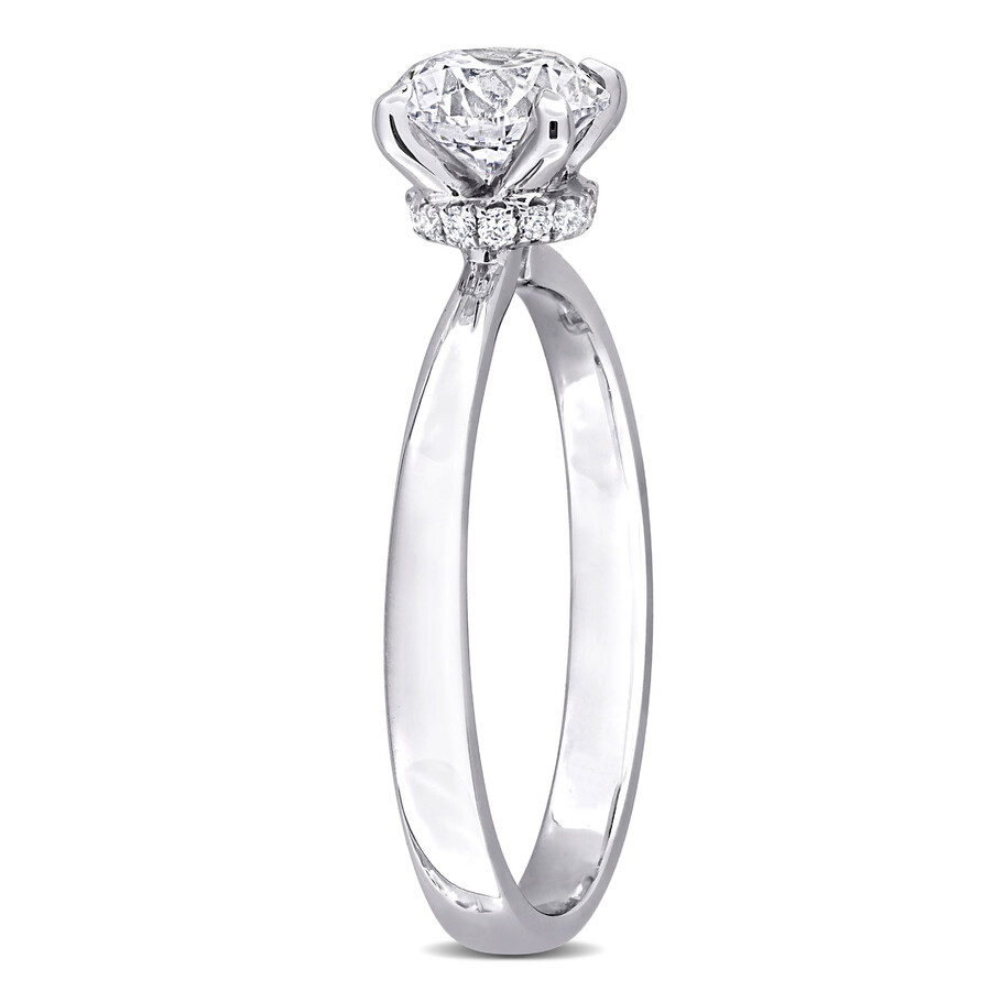Created Forever 1ct Tw Lab-grown Diamond Solitaire Engagement Ring In 14k White Gold In White