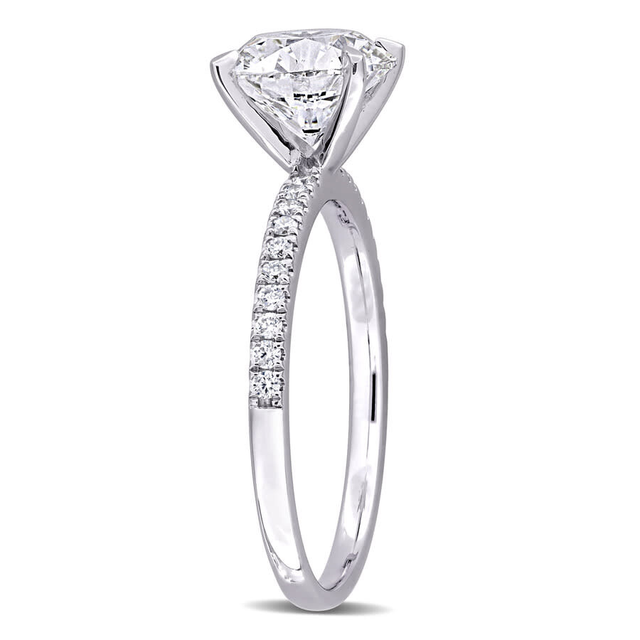 Created Forever 2 1/6ct Tw Lab-grown Diamond Solitaire Engagement Ring In 14k White Gold In White