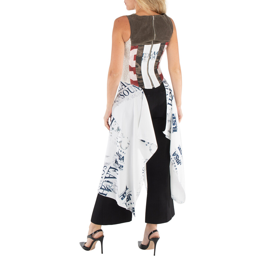 Multicolor Patchwork Layered Top