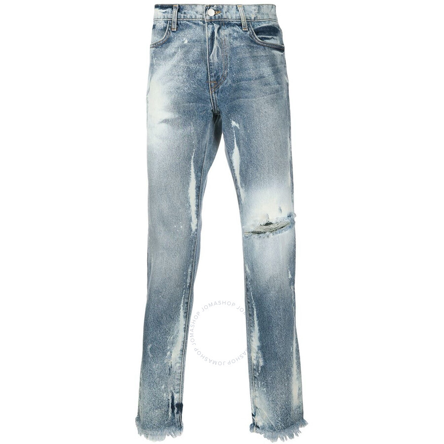 424 Men's Blue Marshall Jeans Washedout, Brand Size Medium 424MSS20006