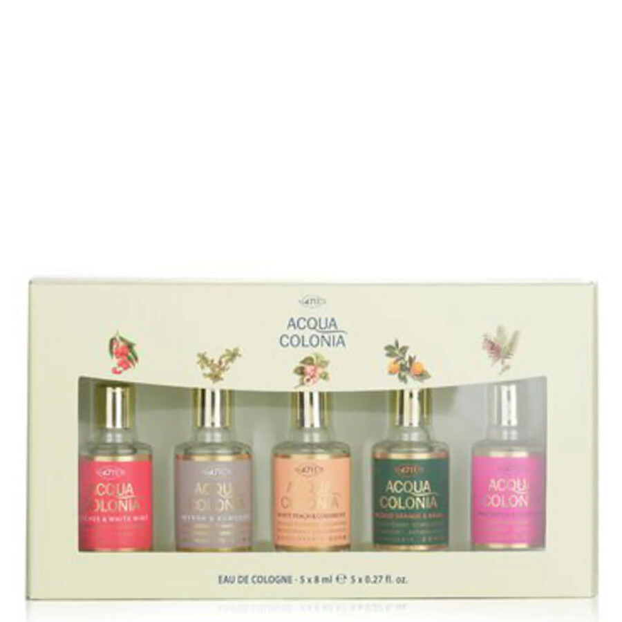 Shop 4711 Ladies Acqua Colonia Eau De Cologne Mini Set Fragrances 4011700747948 In Mint / Orange / Peach / Pink / White