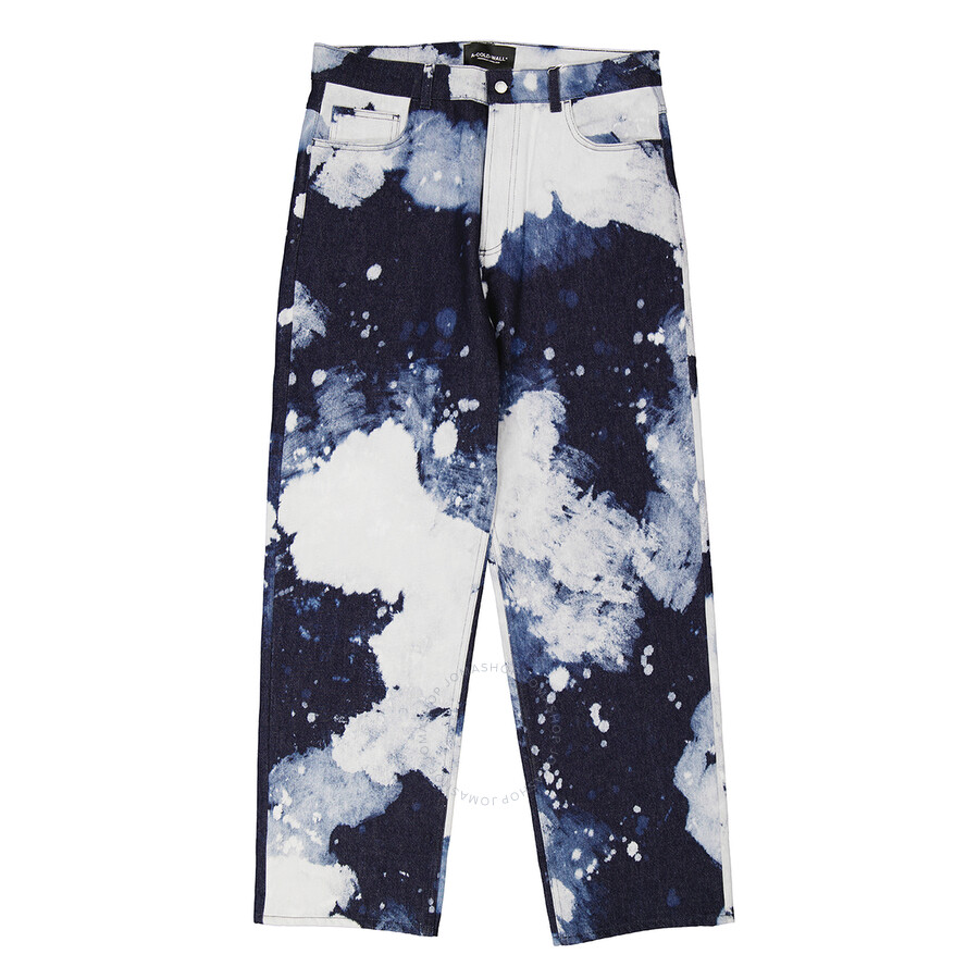 A-cold-wall* A Cold Wall Bleach Wash Wide-leg Jeans