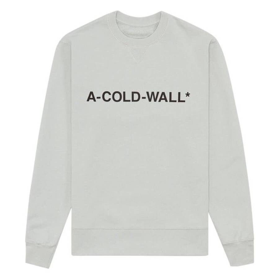 A-cold-wall* A Cold Wall Essential Logo Crew Sweater In Gray