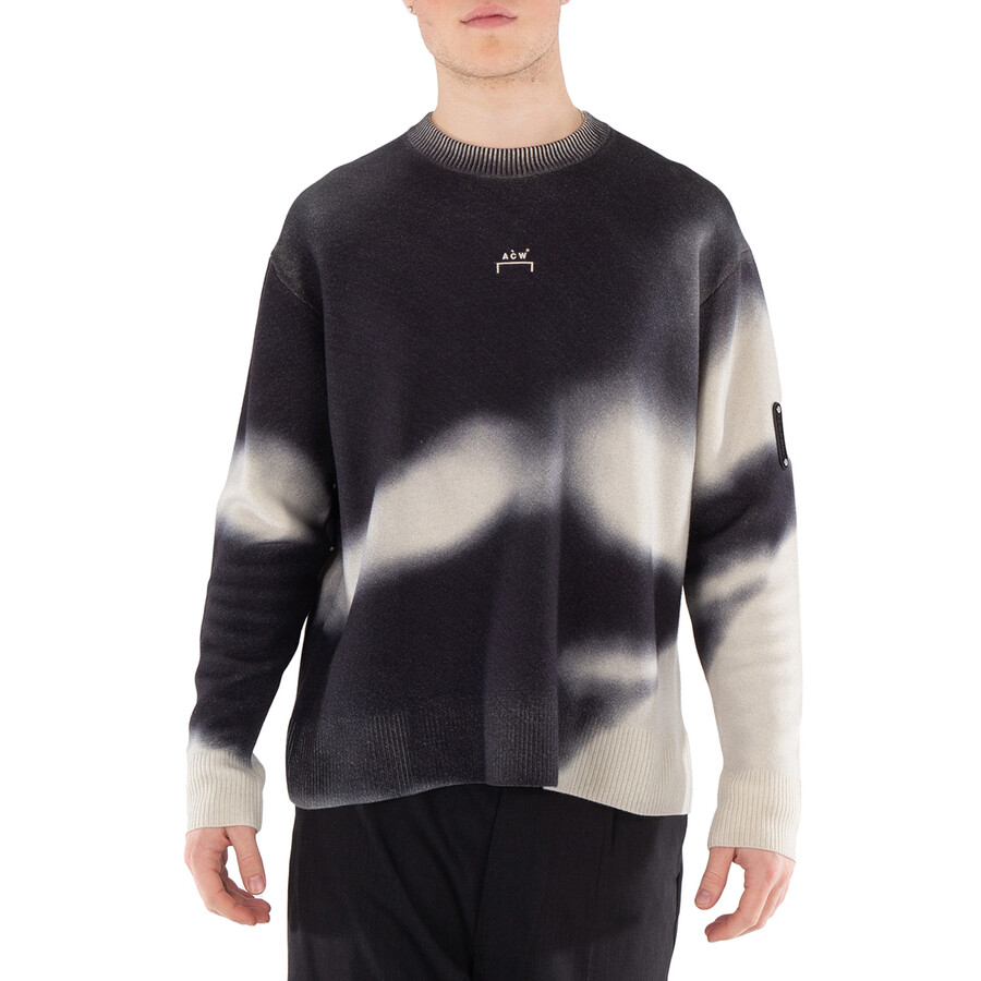 Gradient Crew Knit Pullover Sweater