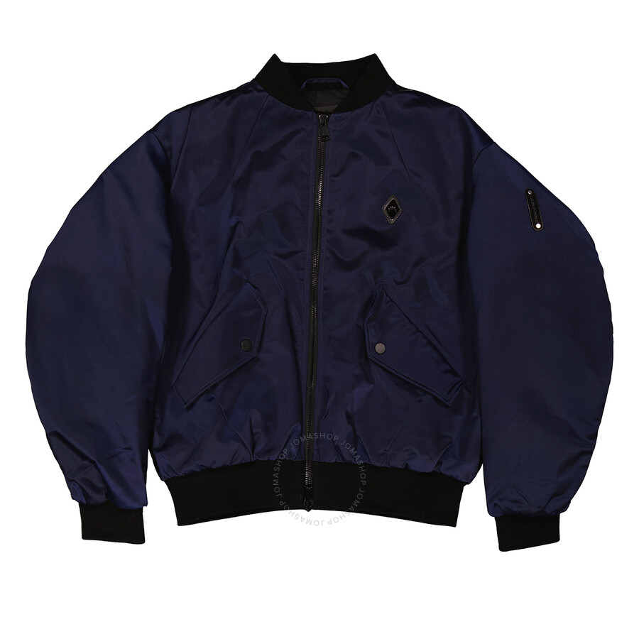 A-cold-wall* A Cold Wall Logo- Patch Bomber Jacket In Blue