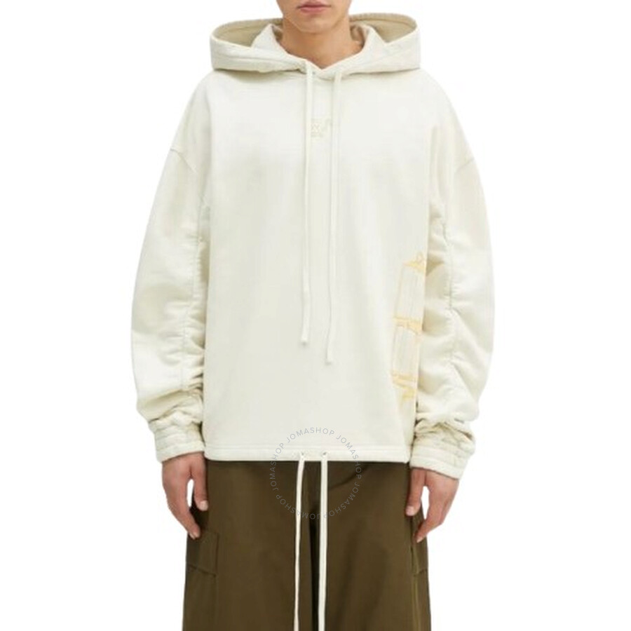 A-cold-wall* A Cold Wall Men's Beige Shroud Cotton Hoodie In Beige