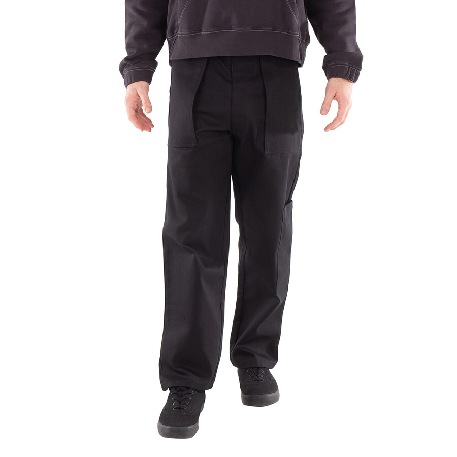 Men's Black Console Cotton Trousers