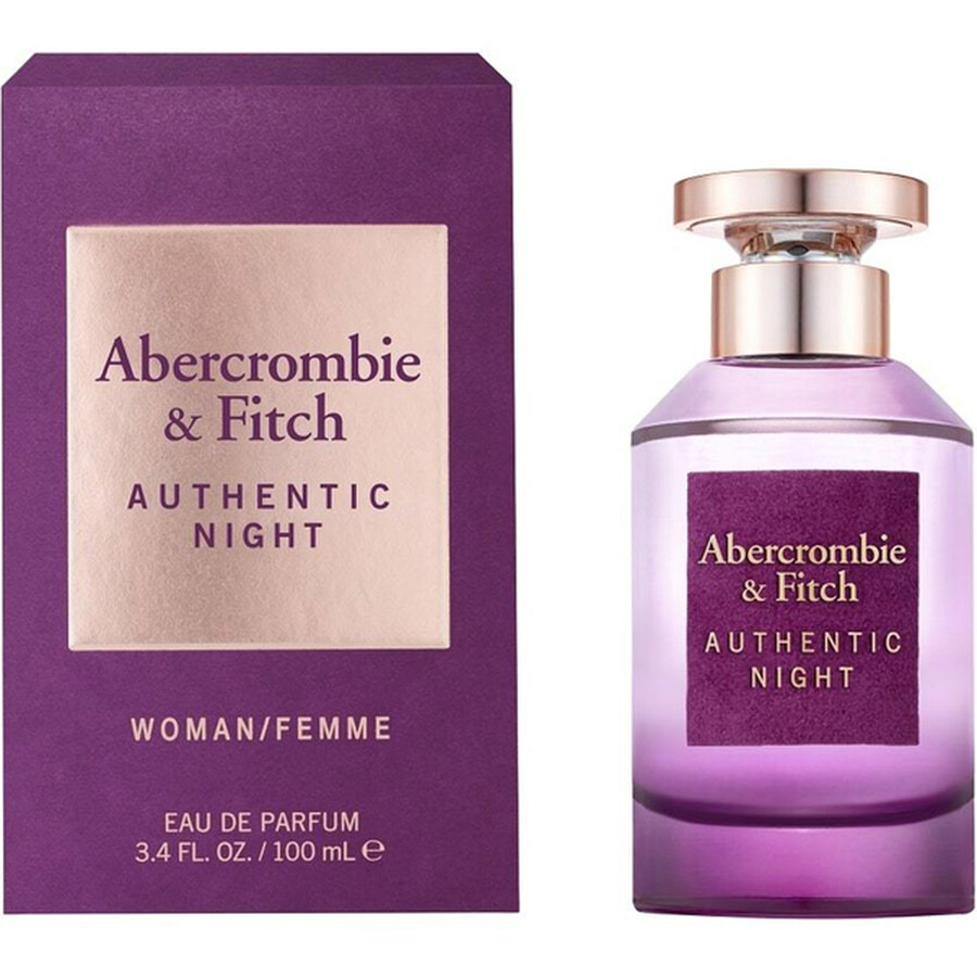 Abercrombie & Fitch Abercrombie And Fitch Ladies Authentic Night Edp Spray 3.4 oz (tester) Fragrances 085715166142