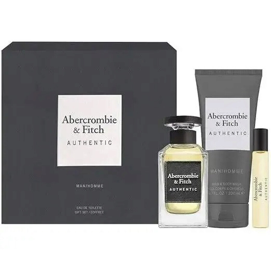 Abercrombie & Fitch Abercrombie And Fitch Men's Authentic Gift Set Fragrances 085715166487