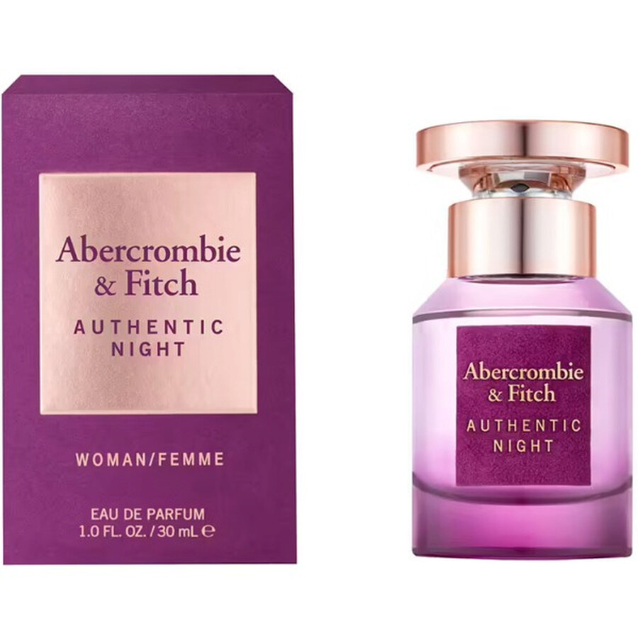 Abercrombie & Fitch Ladies Authentic Night Edp Spray 1.0 oz Fragrances 085715169006