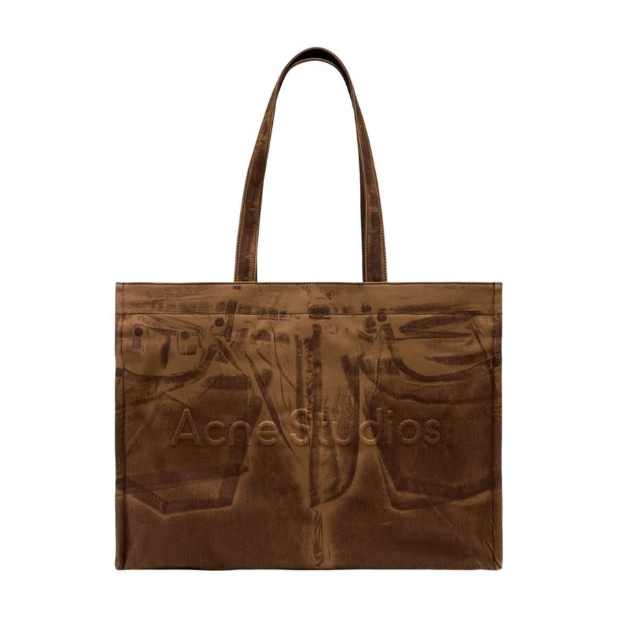 Acne Studios Cotton Tote Bag  Brown