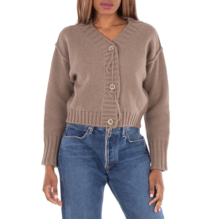 Cropped Knitted Cardigan