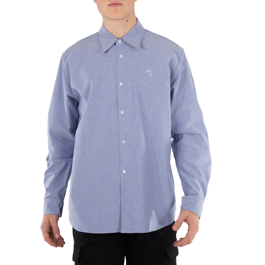 Micro Logo Embroidered Cotton Shirt