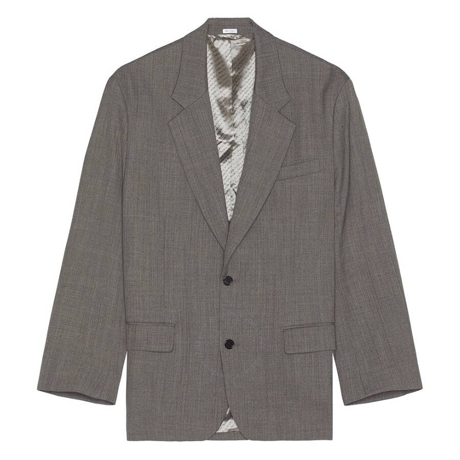 Acne Studios Relaxed Fit Single-breasted Suit Jacket In Grey