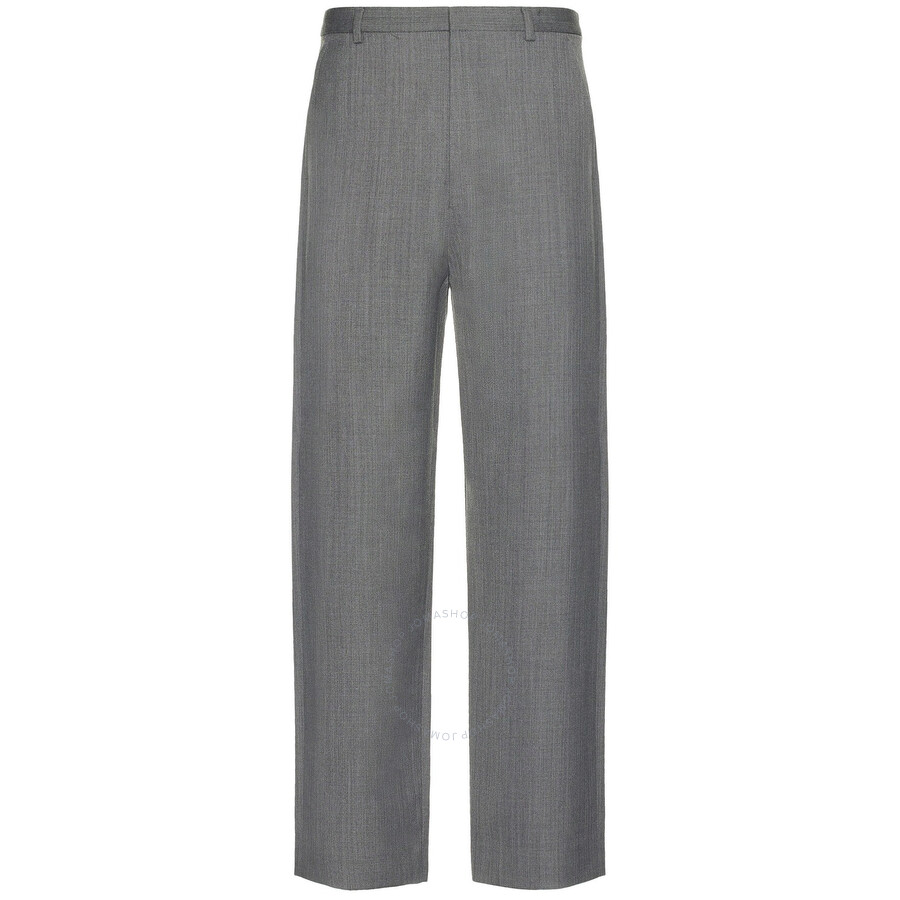 Acne Studios Wool Blend Trousers In Grey