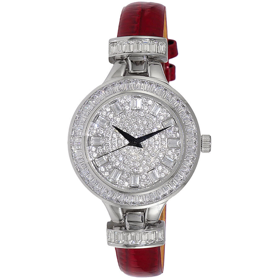Adee Kaye Women's Gems Silver Dial Watch In Silver