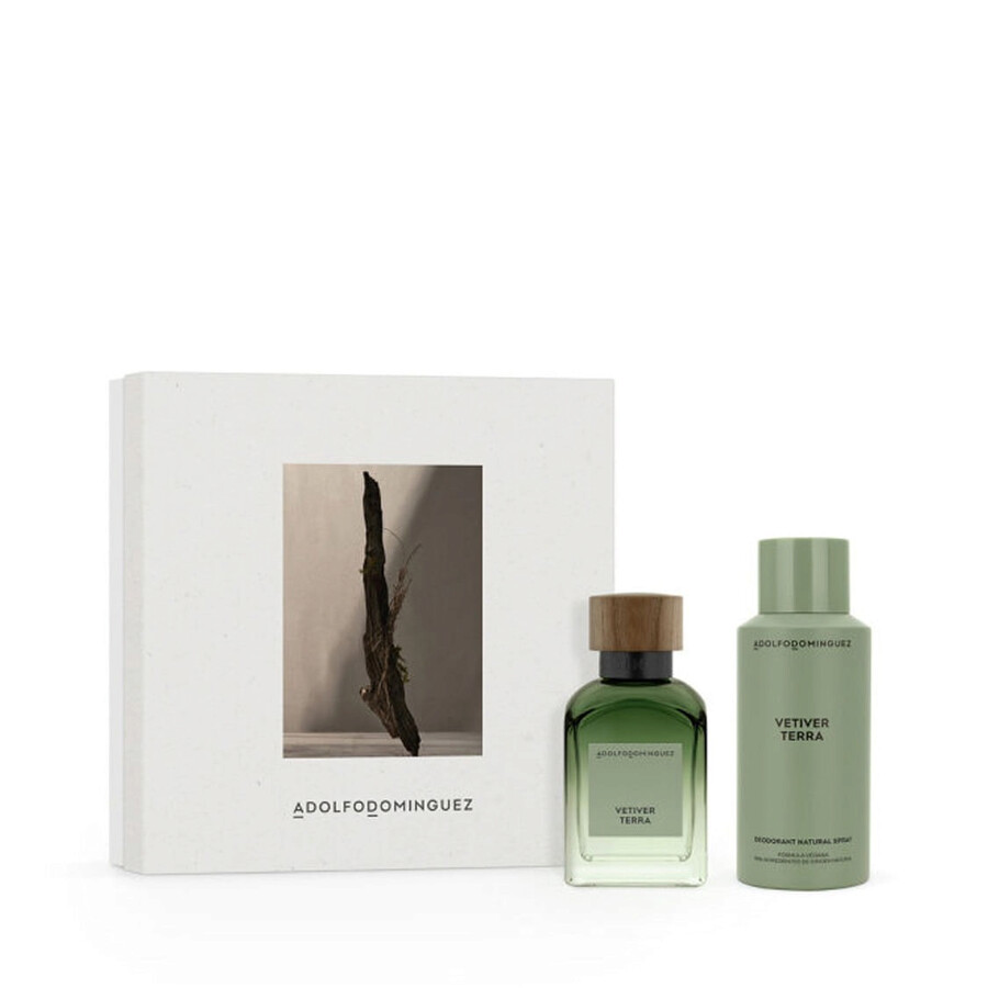 Adolfo Dominguez Men's Vetiver Terra Gift Set Fragrances 8410190634831