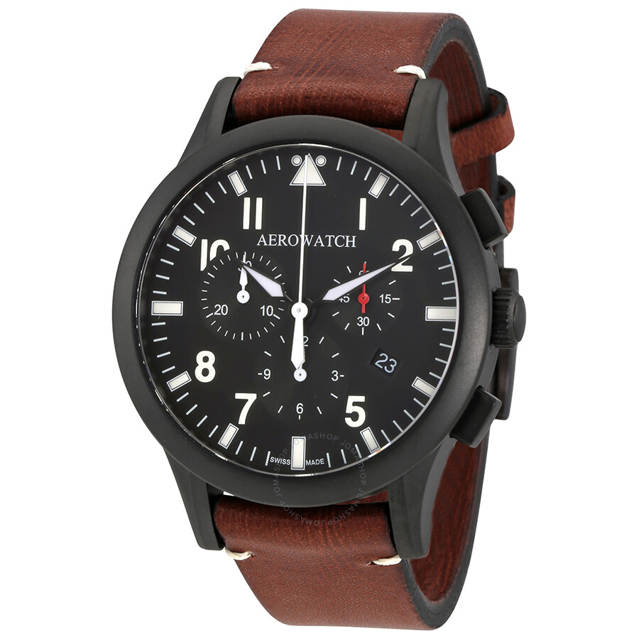 Aerowatch The Grand Classics Pilot Chronograph Swiss Made Men's Watch A