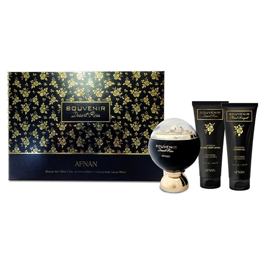 Afnan Ladies Souvenir Desert Rose Gift Set Fragrances 6290171073277 In White