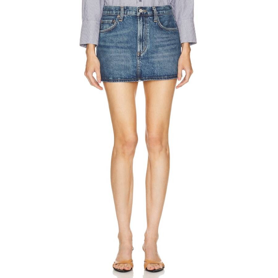 Alek Mini Cotton Denim Skirt