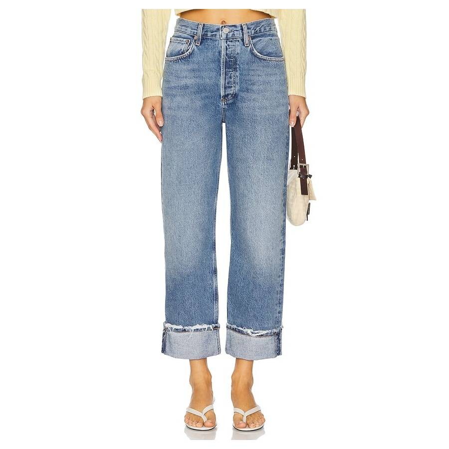 Fran Low Slung Straight Jeans