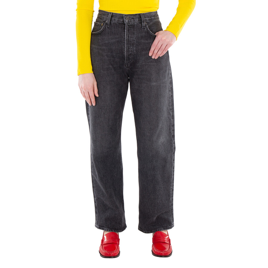 Agolde Ladies Black Fran Jeans, Waist Size 28