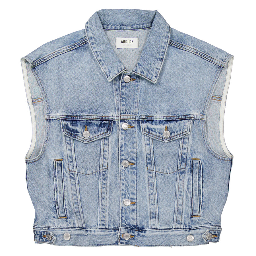 Agolde Ladies Immortal/pale Indigo Charli Vest In Purple
