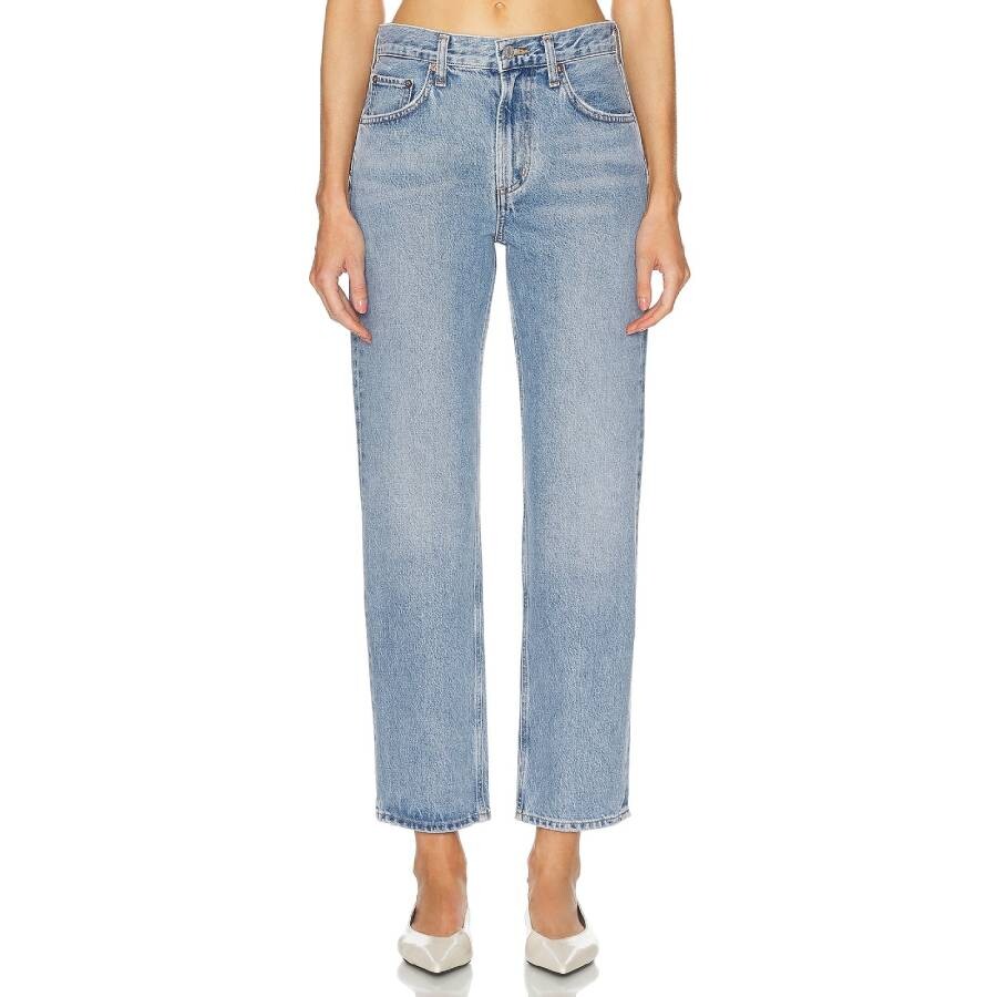 Valen Straight Mid-Rise Jeans